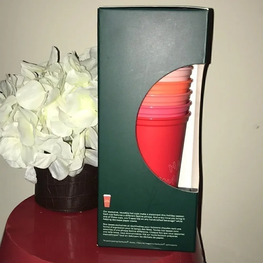 NEW Starbucks Holiday 2019 Reusable Hot Cups